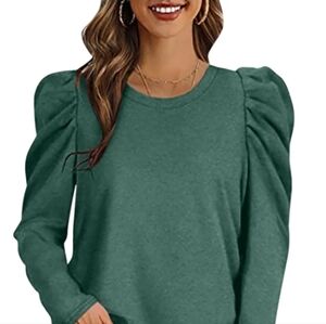 Women's Teal Long Sleeve Top